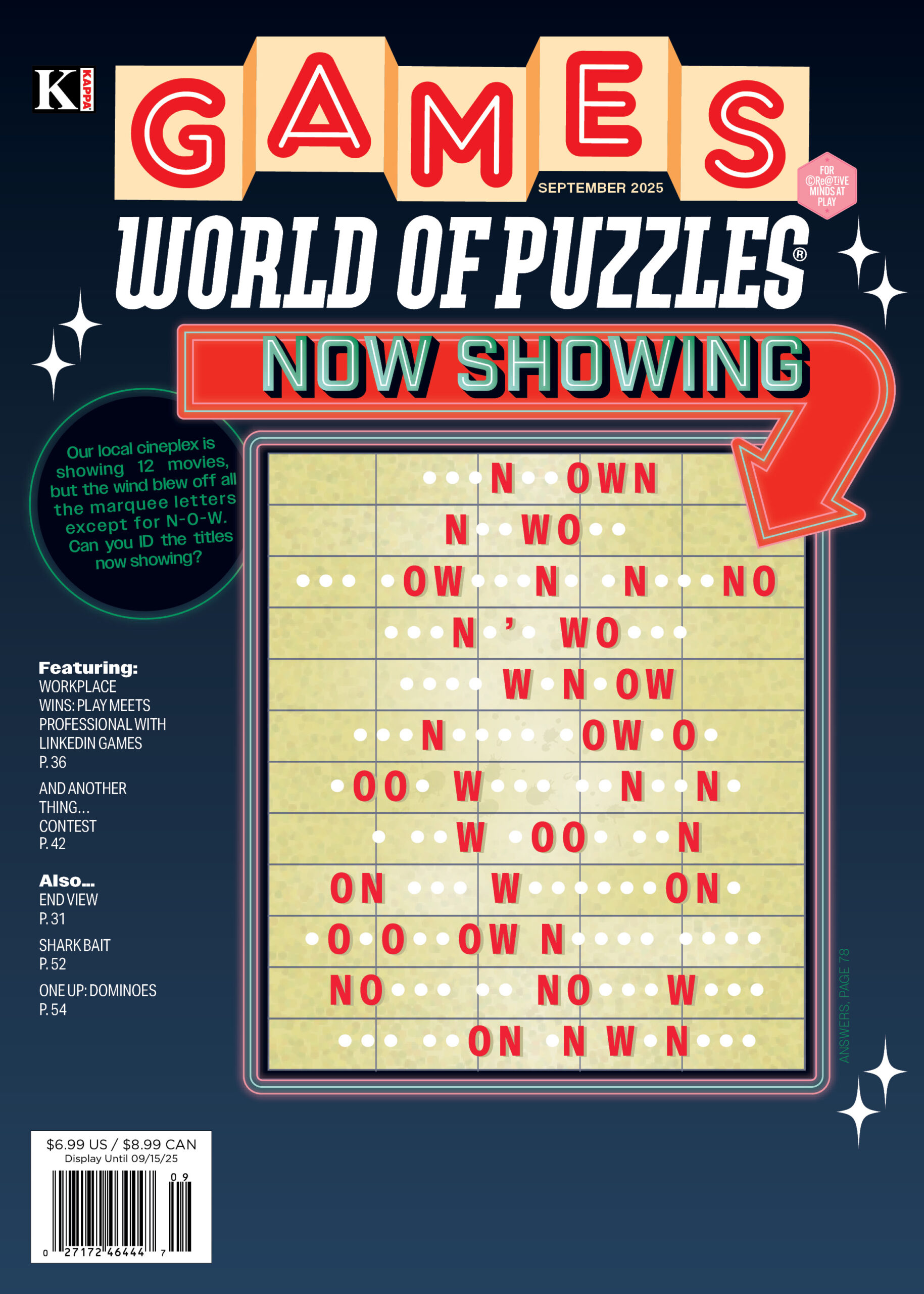 Games World of Puzzles September 2025